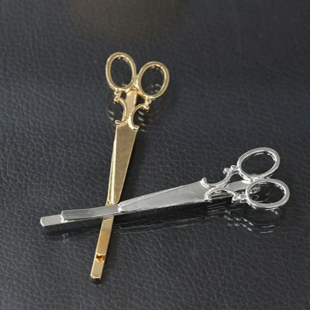 Metal Scissors Hair Clip (Gold) - Picture 4 of 7